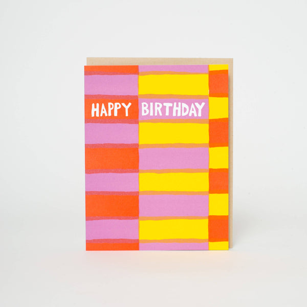 Birthday Fruit Stripe Greeting Card - RIDER