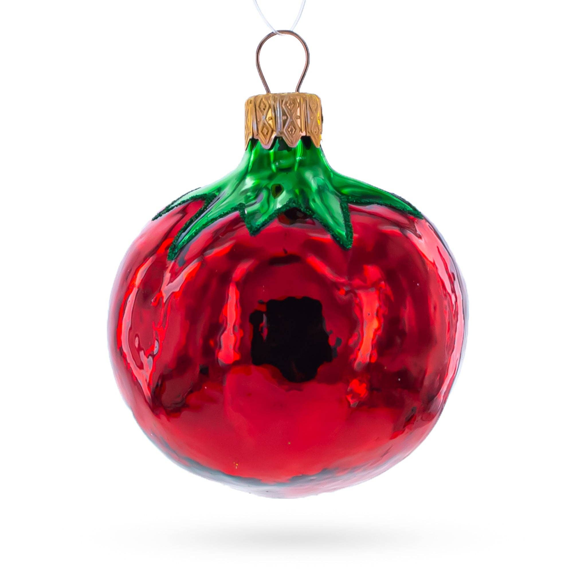 Tomato Mini Glass Ornament