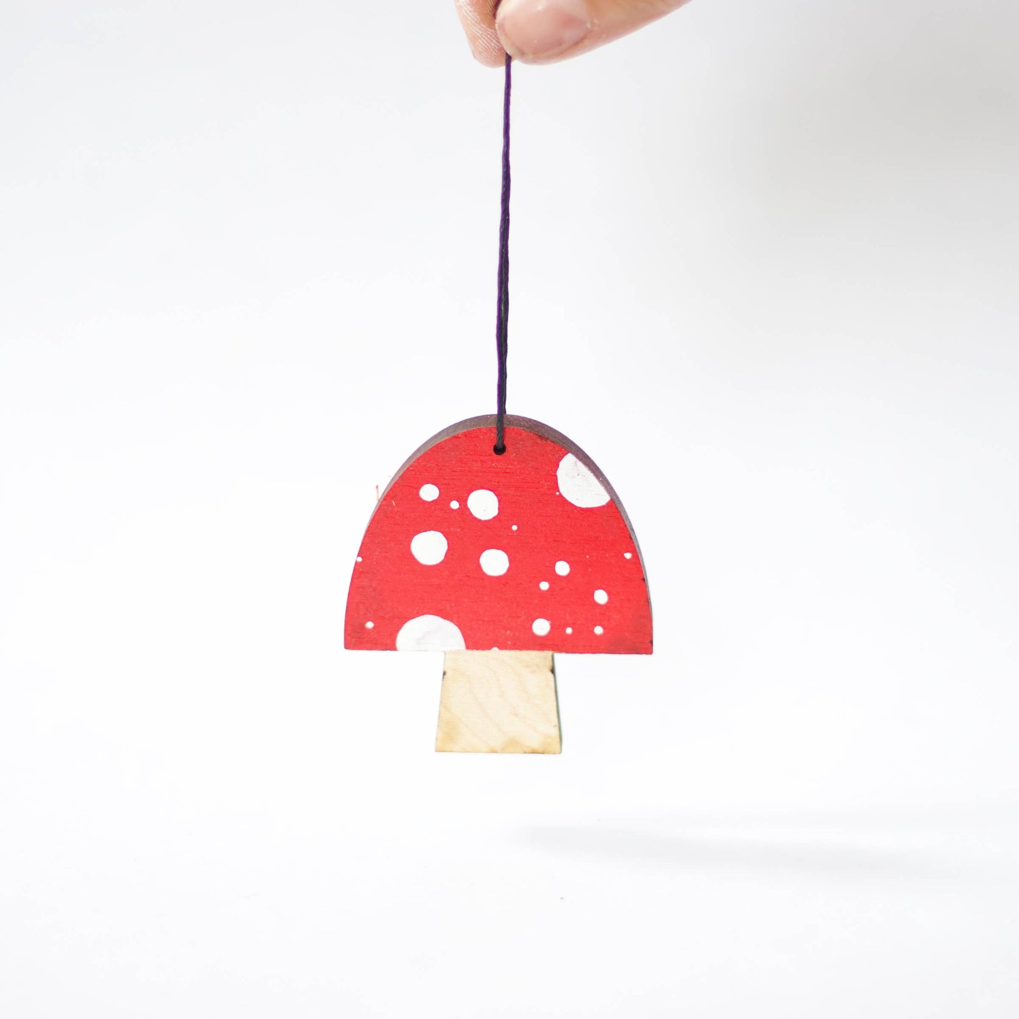 Painted Mushroom Ornament