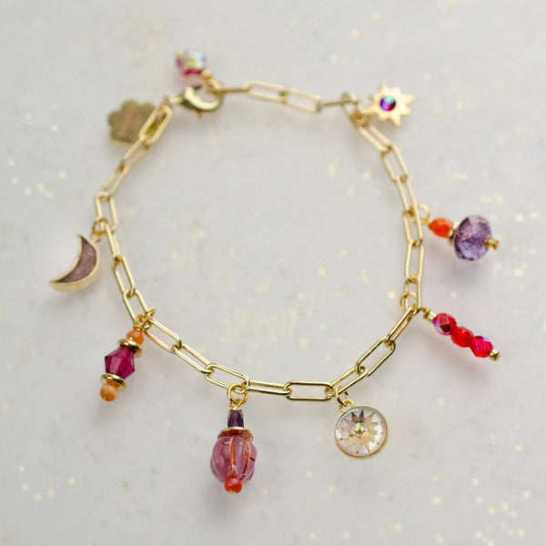 Fire Sign Charm Bracelet