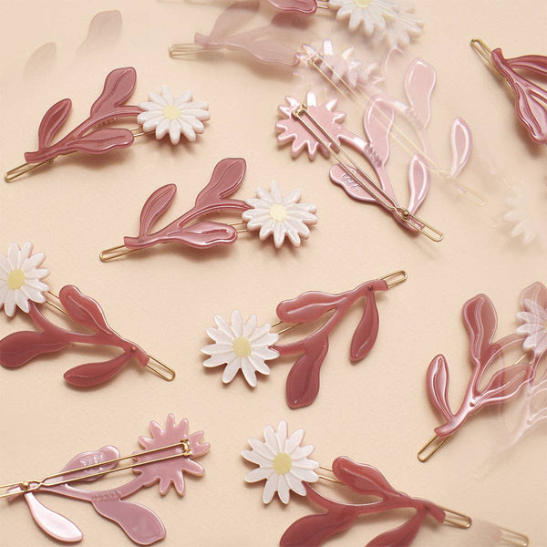Marguerite Daisy Barrette Set