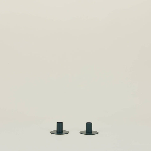 Essential Peacock Metal Candle Holders