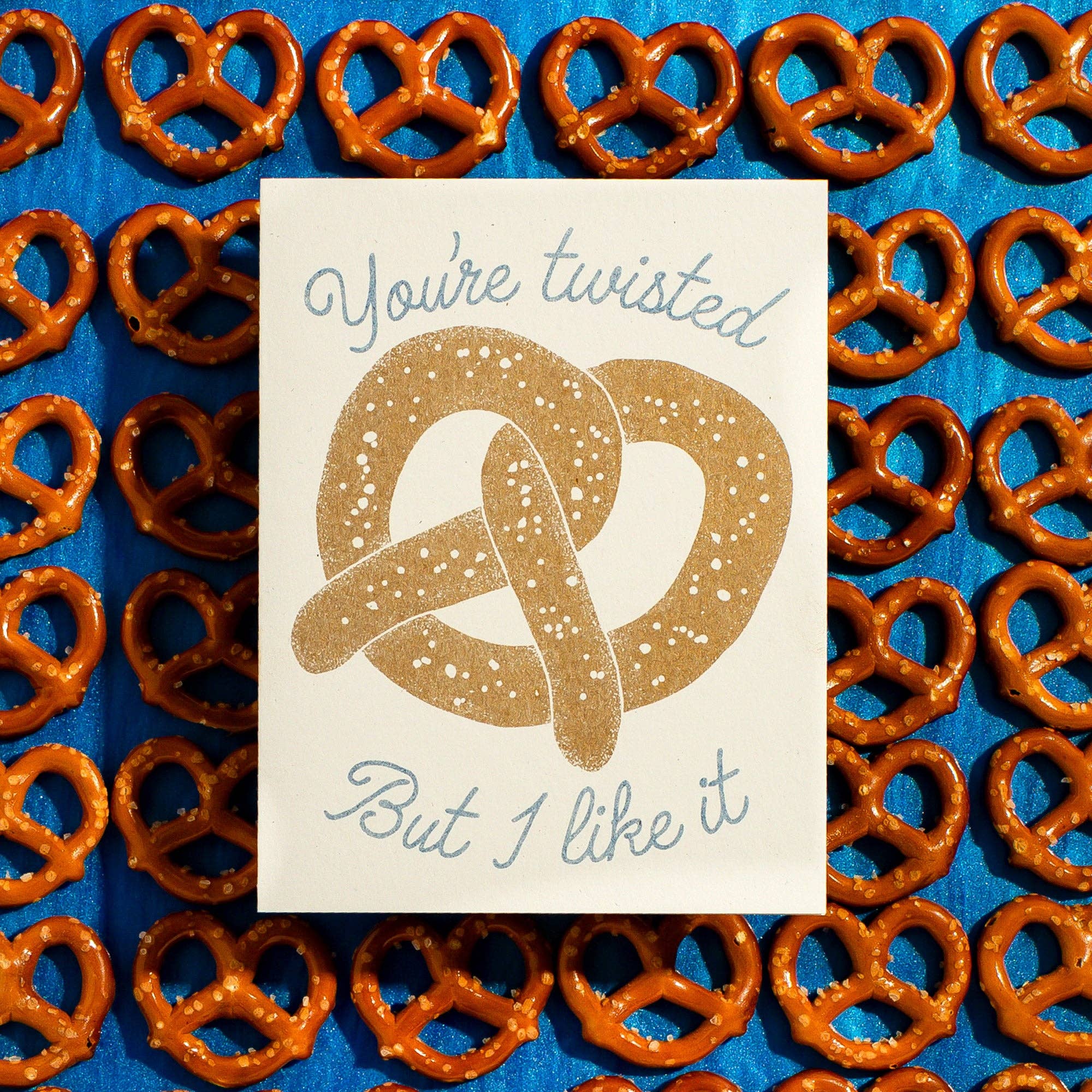 Twisted Pretzel Greeting Card