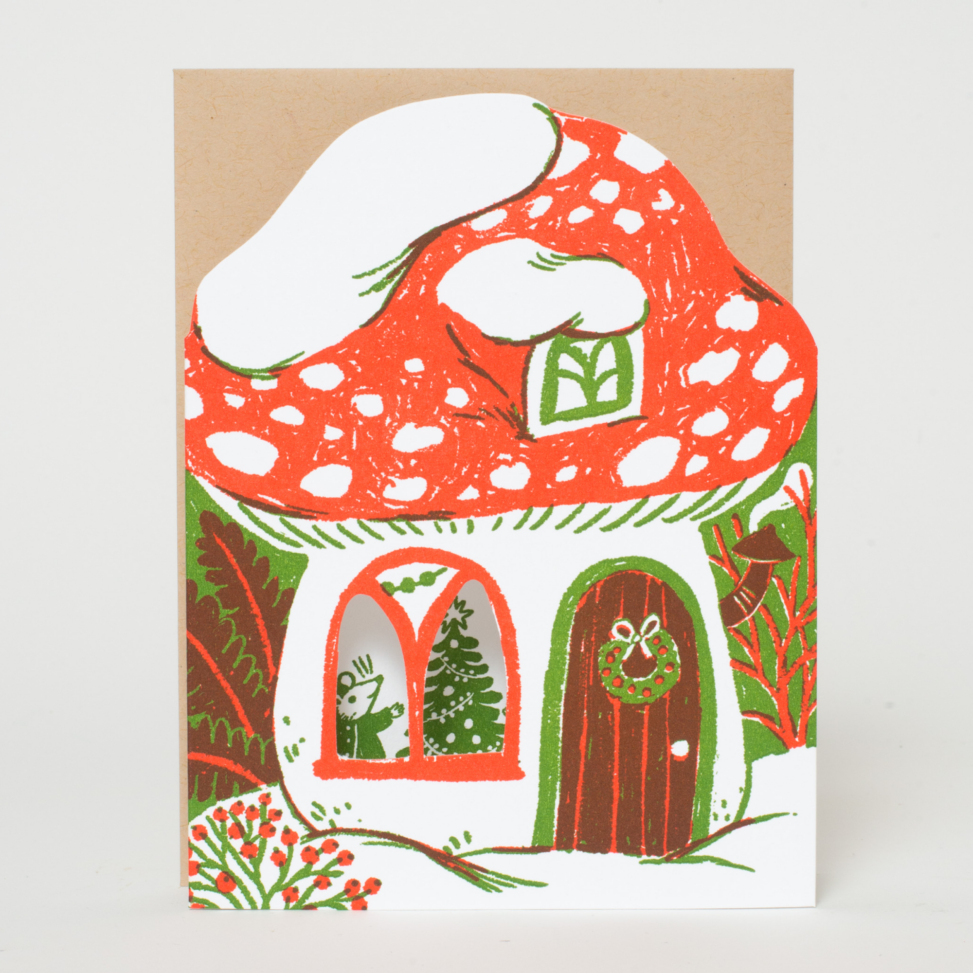 Merry Mushroom House Notecard Set