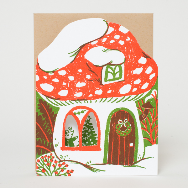 Merry Mushroom House Notecard Set