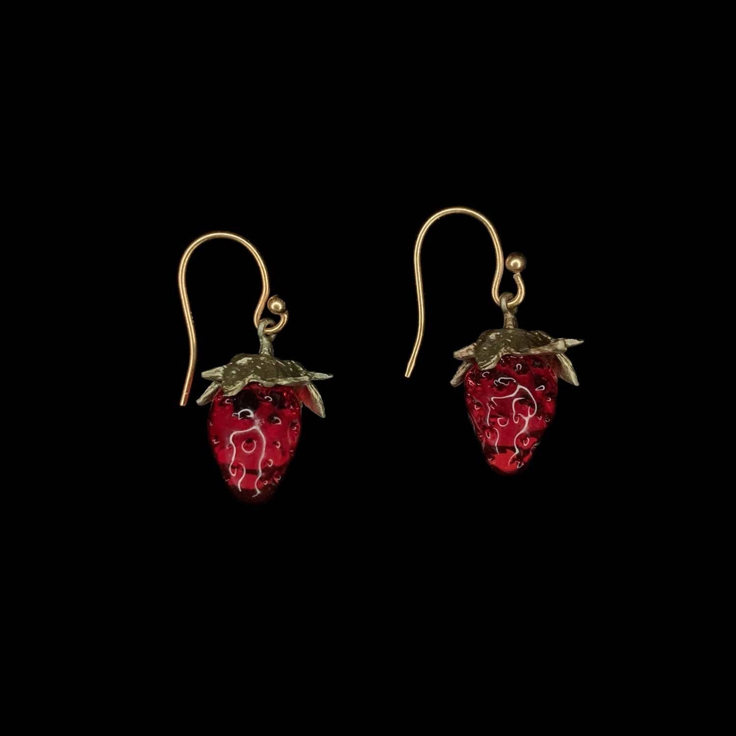 Dainty Strawberry Earrings
