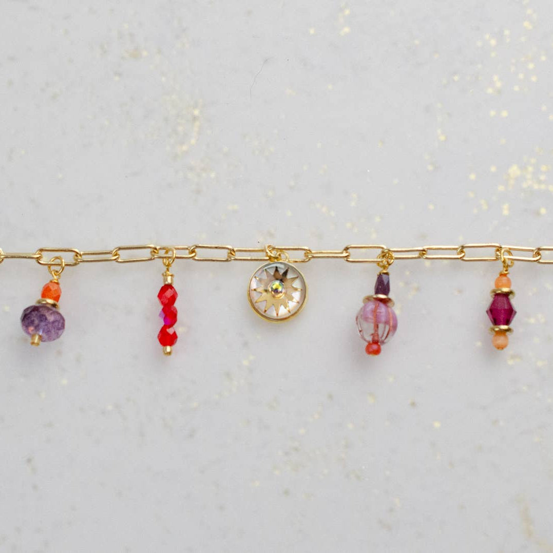 Fire Sign Charm Bracelet