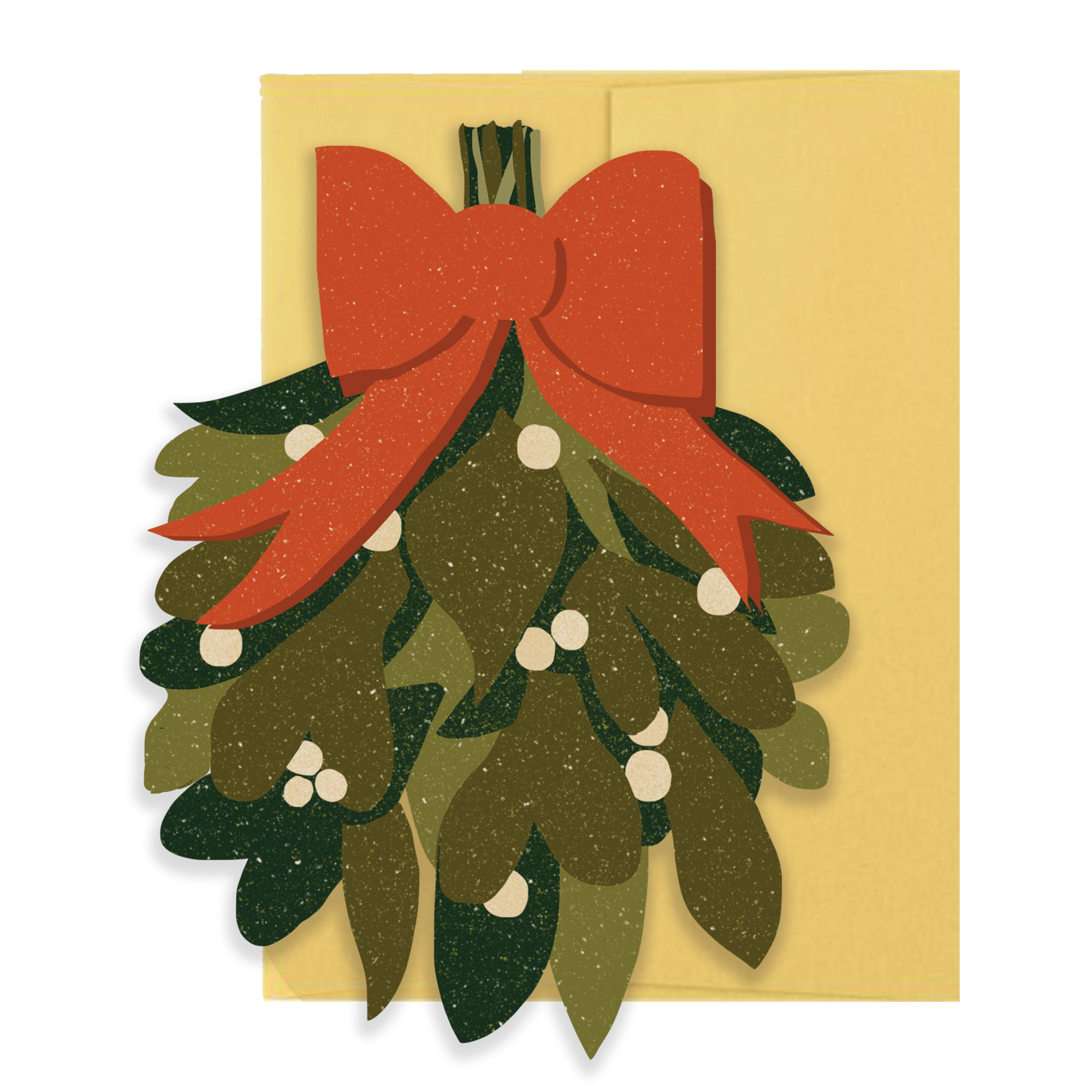 Mistletoe Holiday Greeting Card