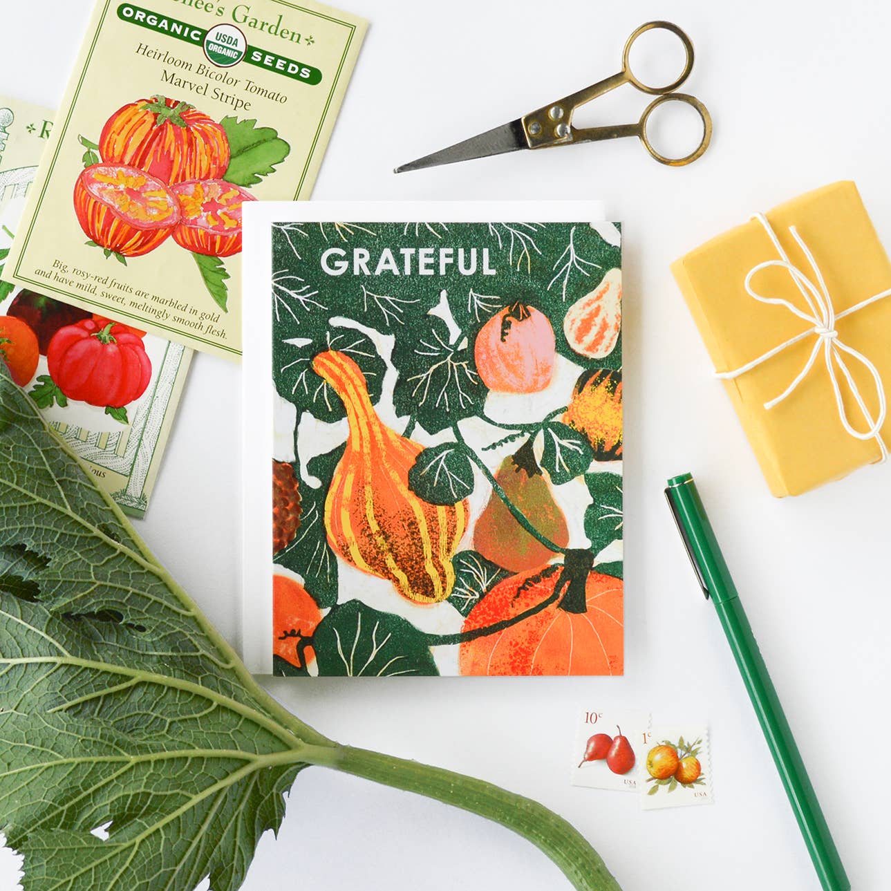 Grateful Gourds Greeting Card