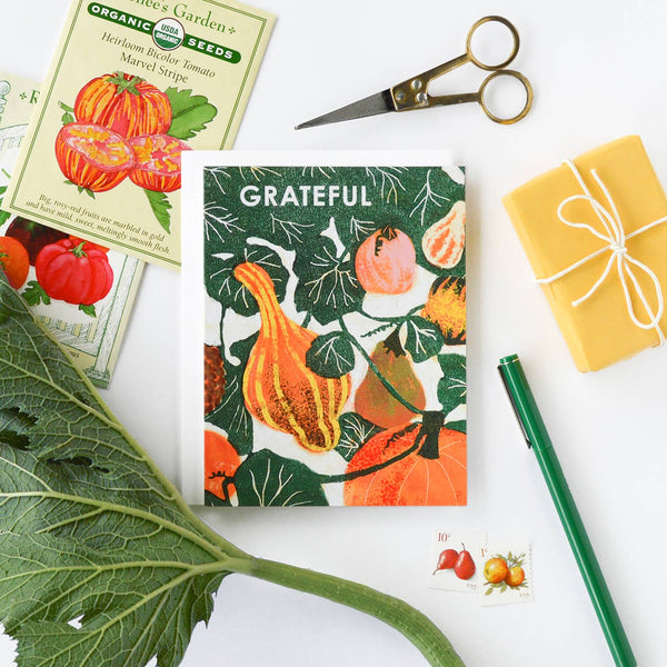 Grateful Gourds Greeting Card