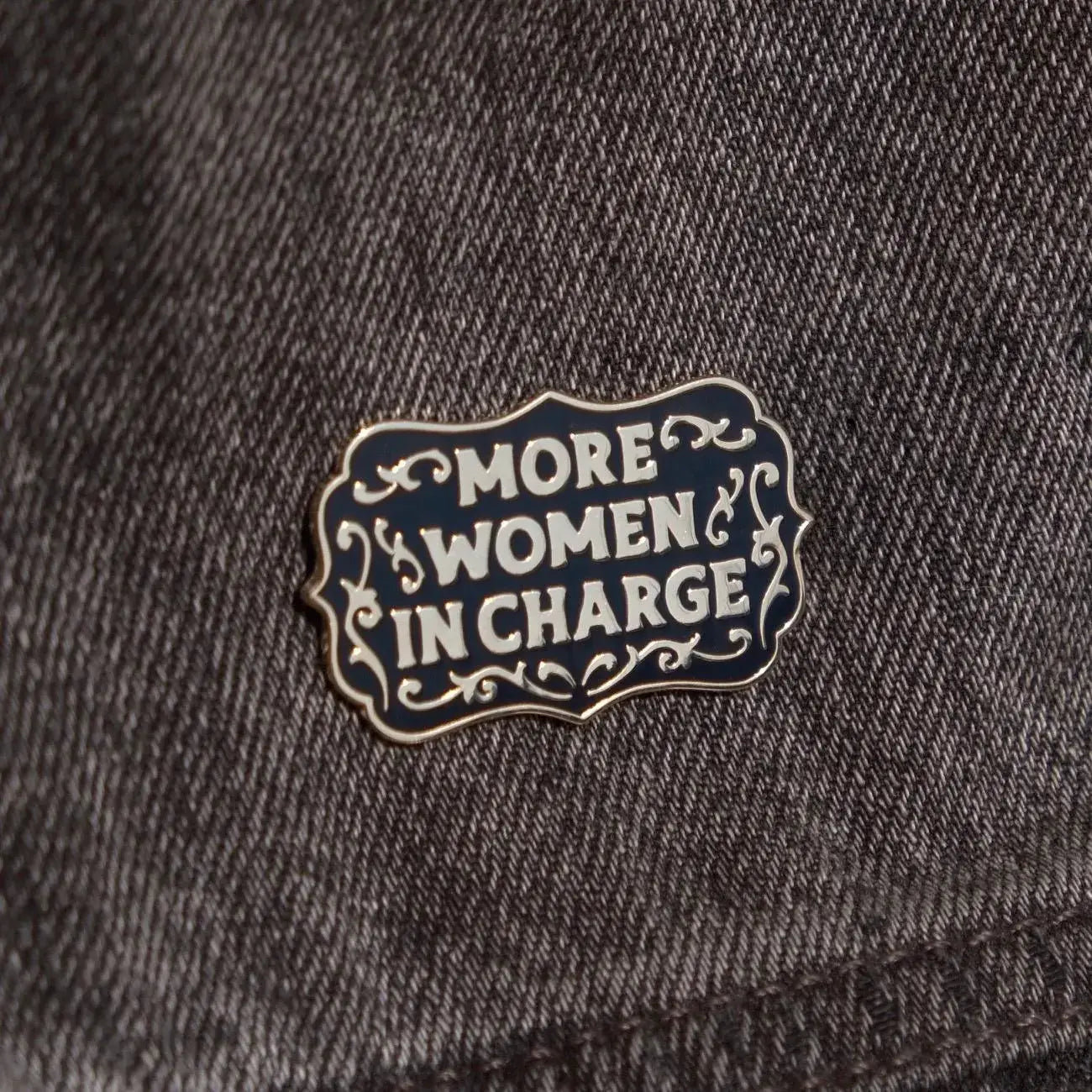 More Women In Charge Pin - RIDER