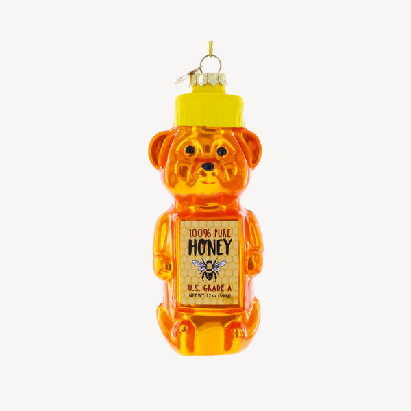 Honey Bear Glass Ornament