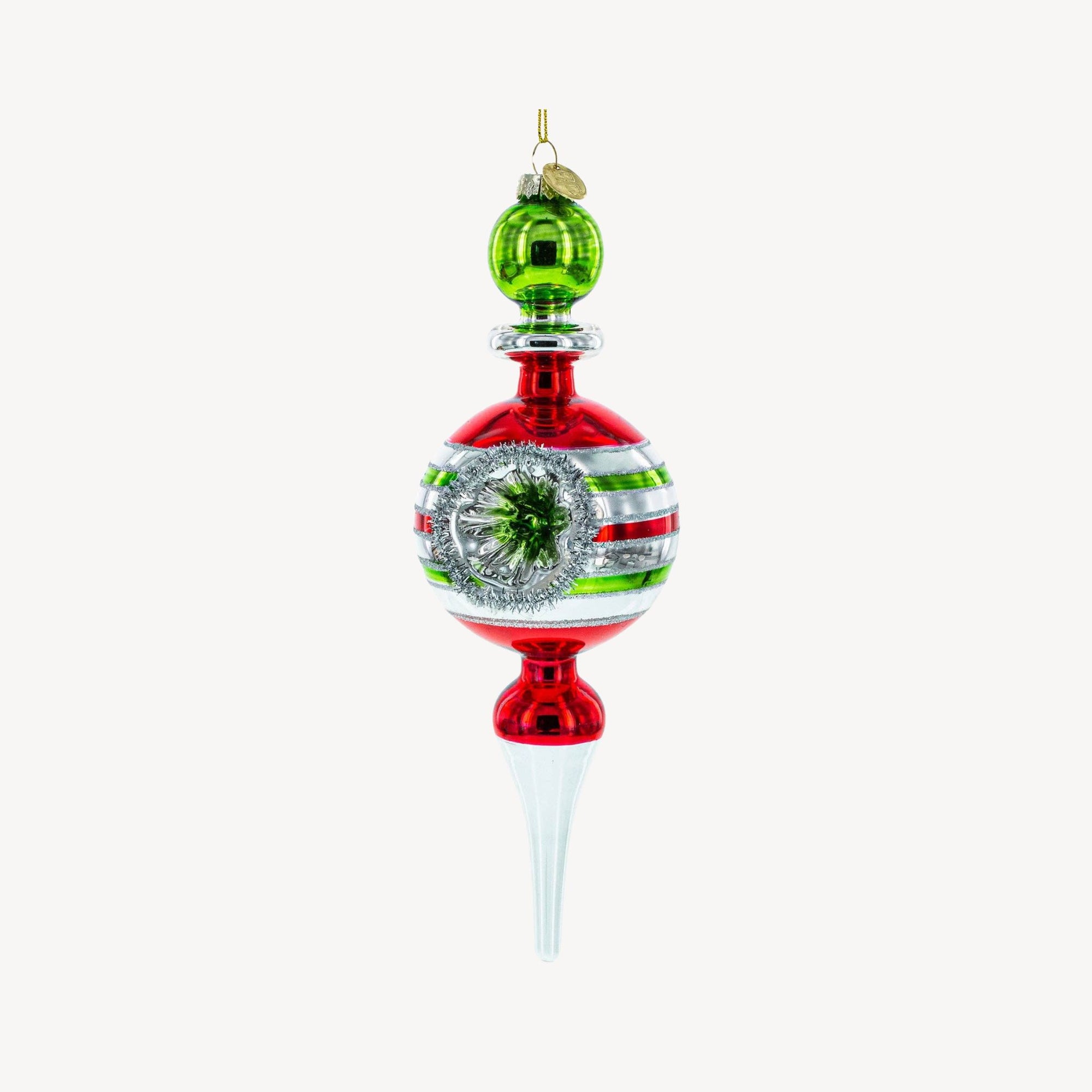Vintage Finial Glass Ornament