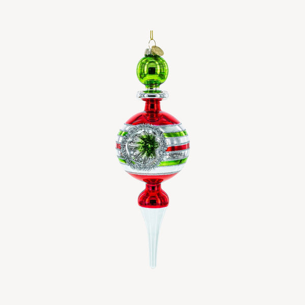 Vintage Finial Glass Ornament