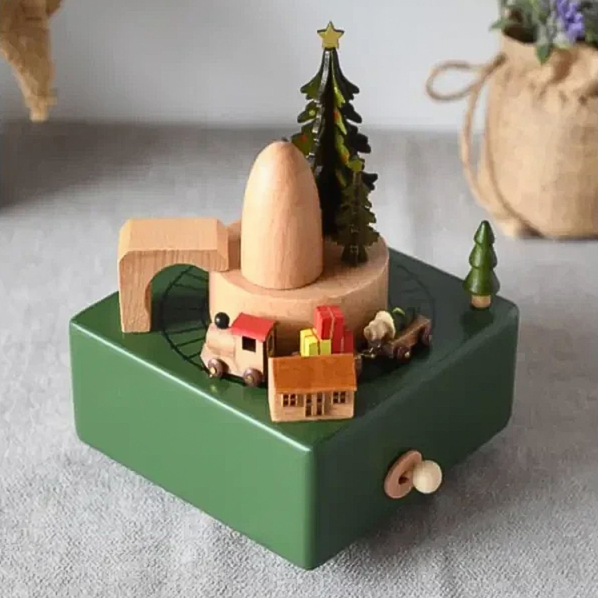 Christmas Train Music Box