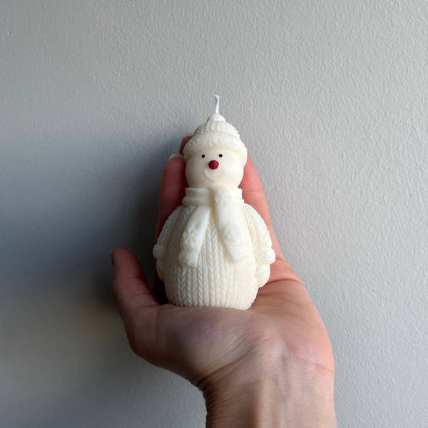 Snowman Candle