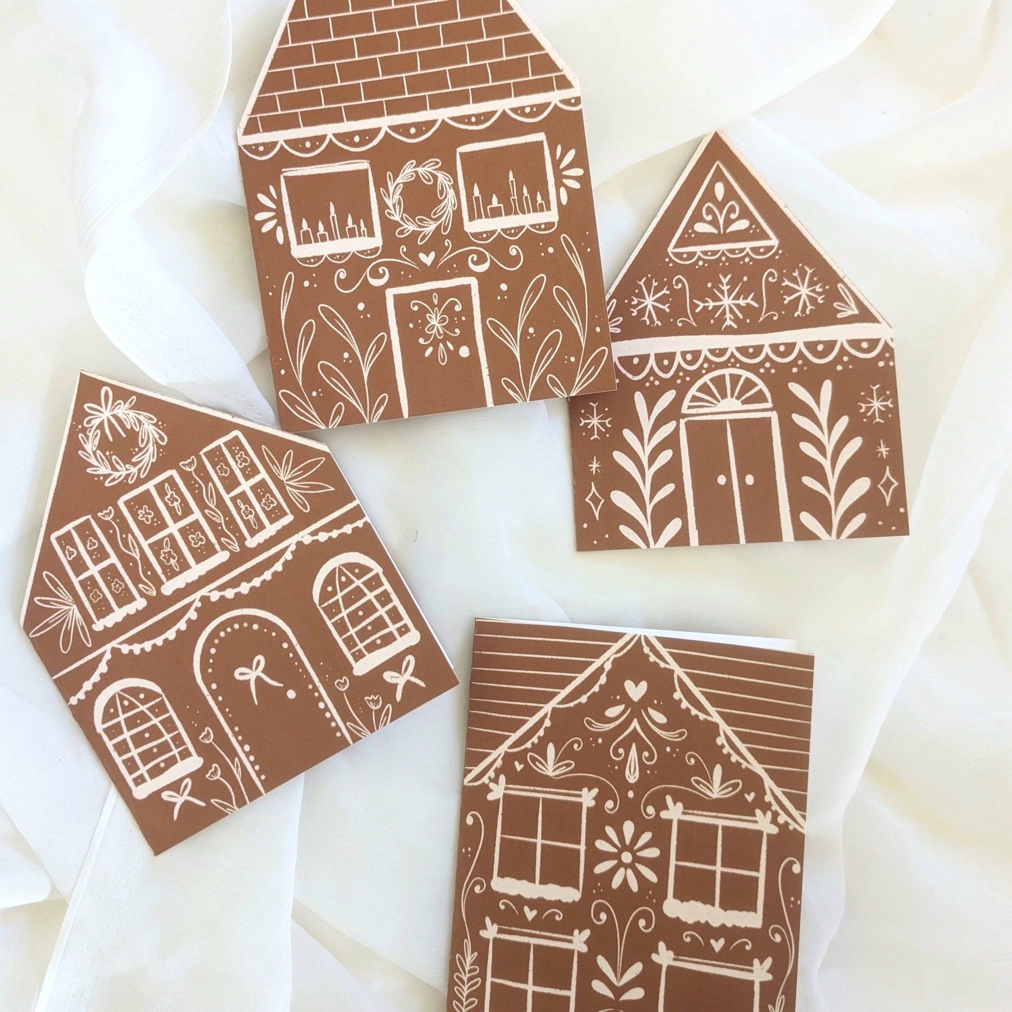 Gingerbread Houses Notecard Set