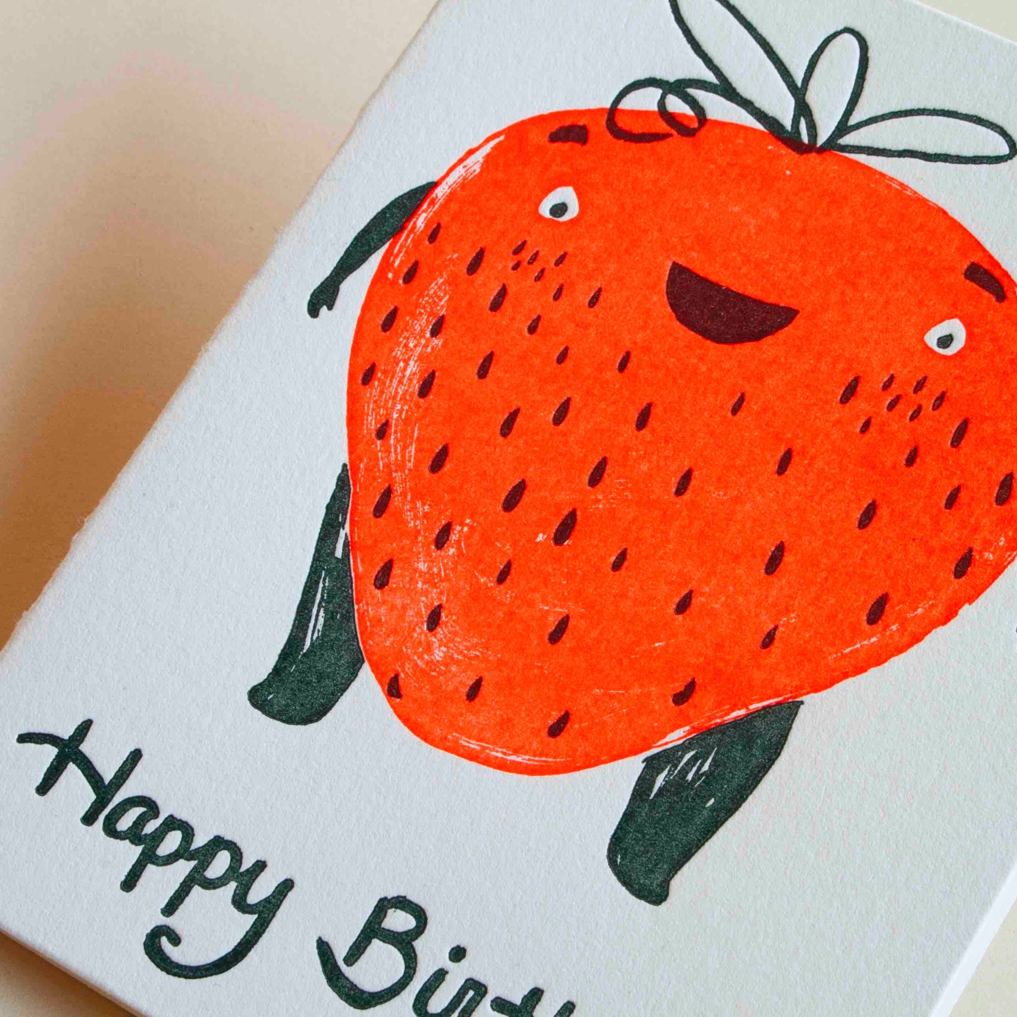 Strawberry Birthday Greeting Card