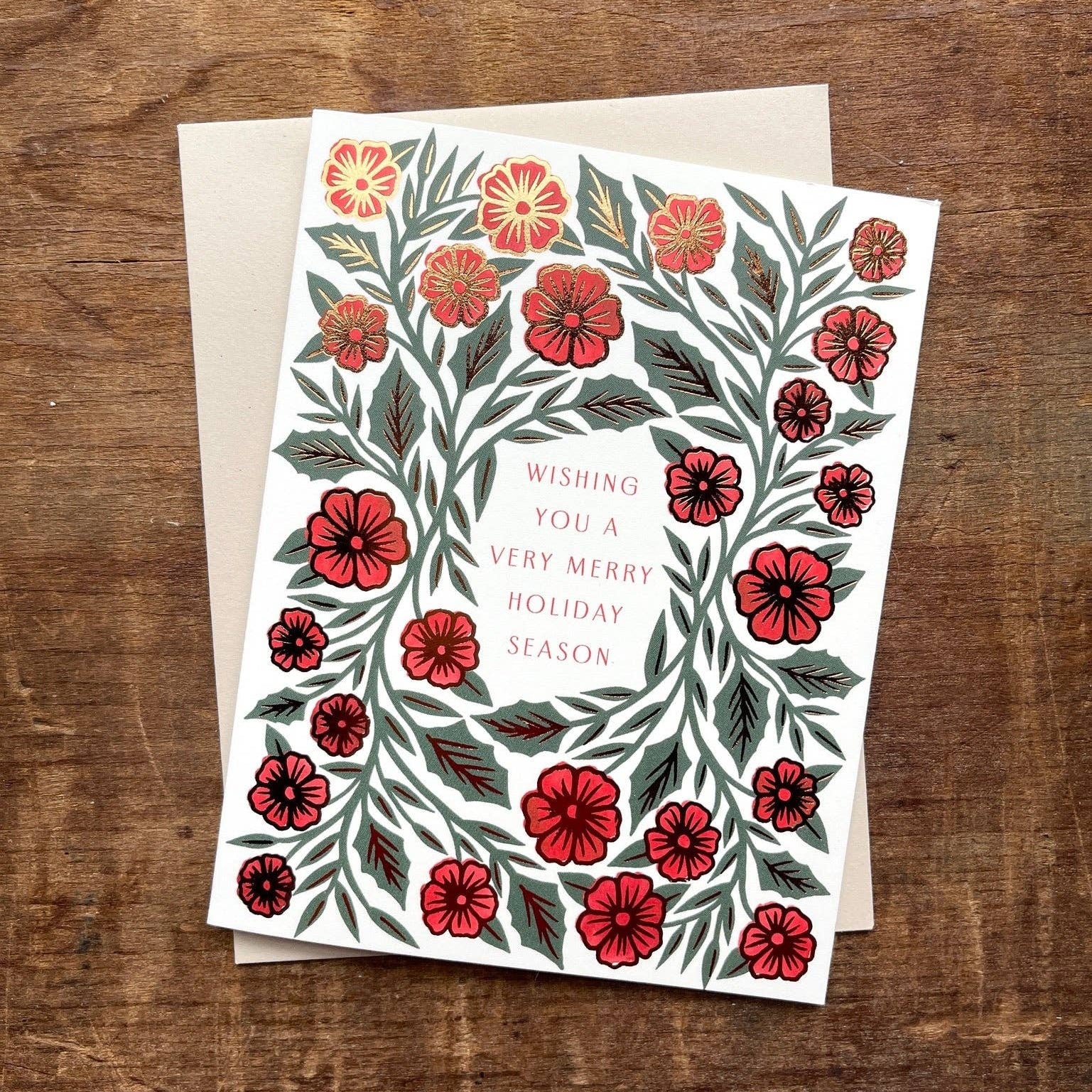 Very Merry Holiday Greeting Card