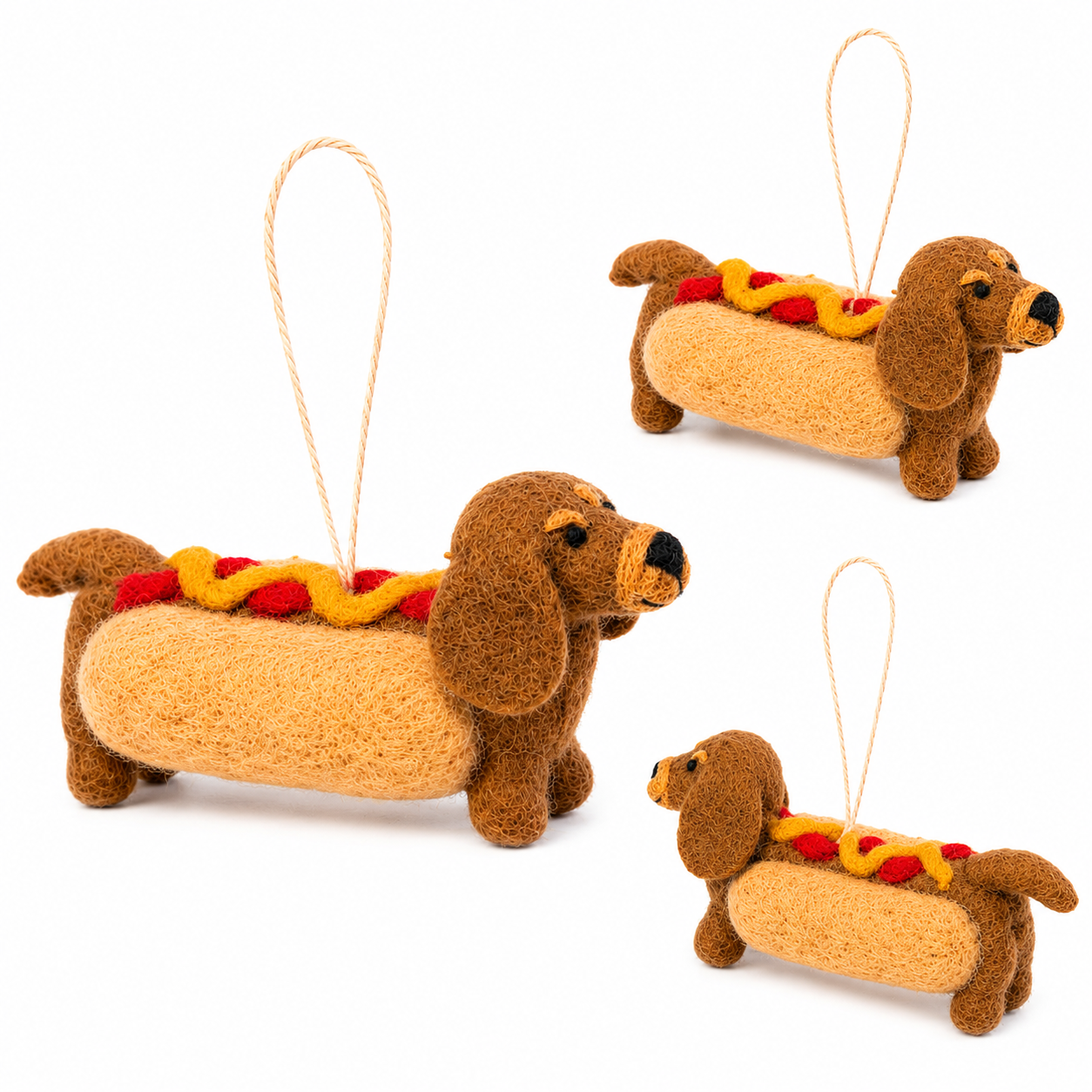 Hot Dog Dachshund Ornament