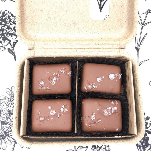 4 Piece Milk Chocolate Salted Caramels - RIDER