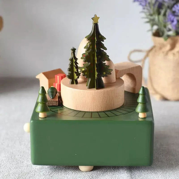Christmas Train Music Box