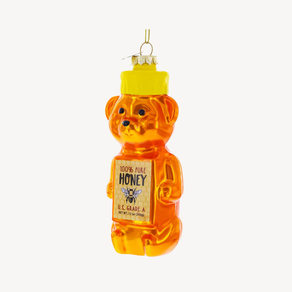 Honey Bear Glass Ornament