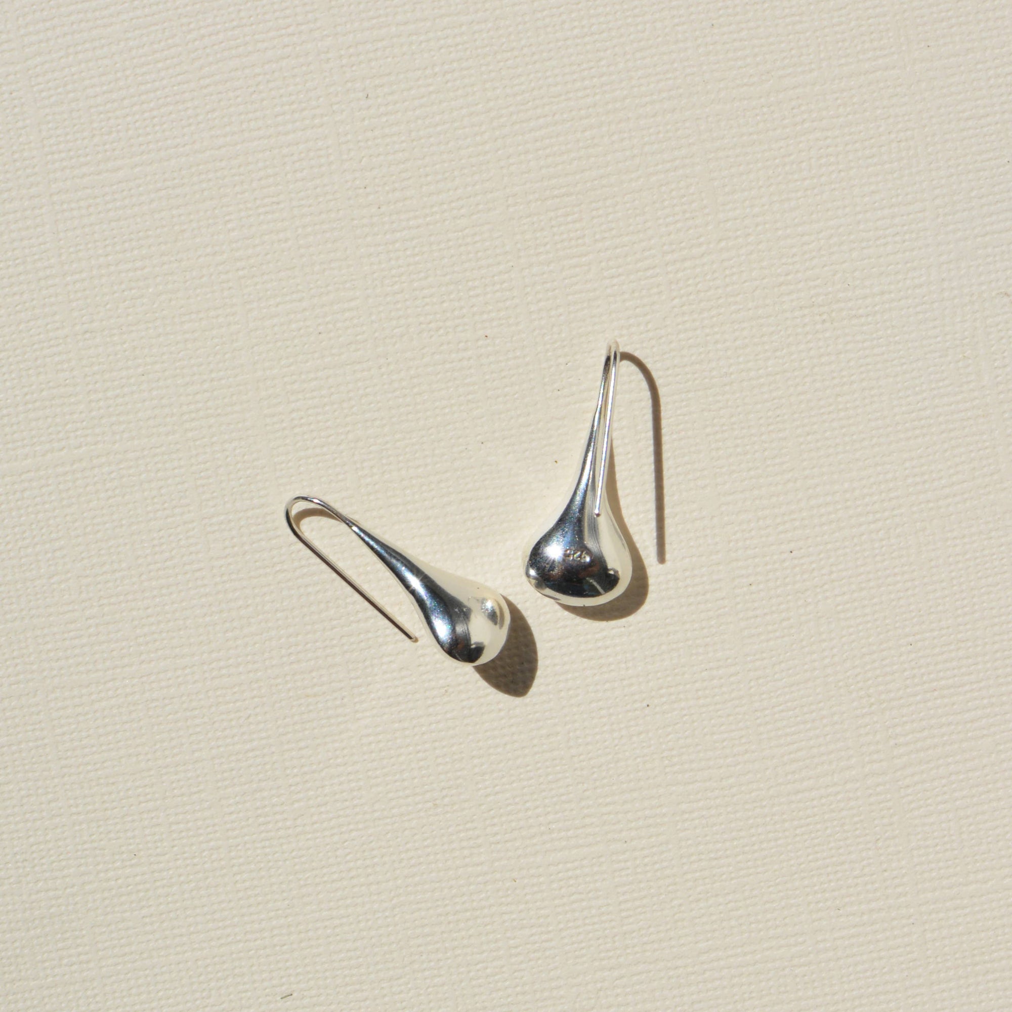 Silver Droplet Earrings