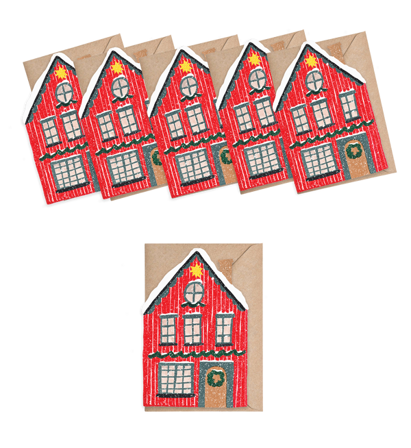 Red Cottage Mini Notecard Set