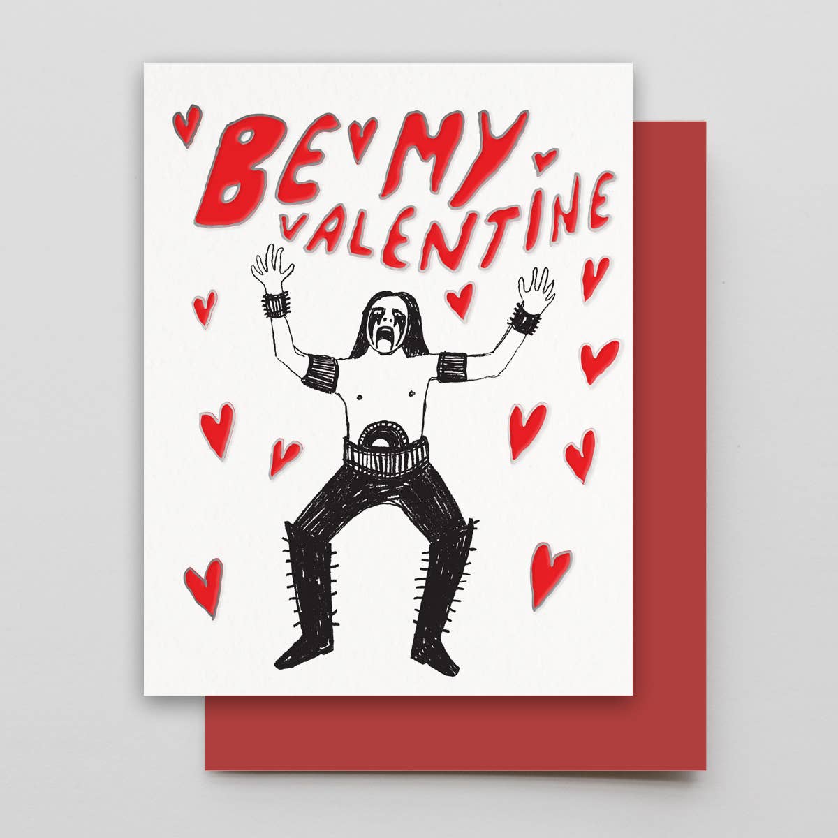 Metal Valentine Greeting Card