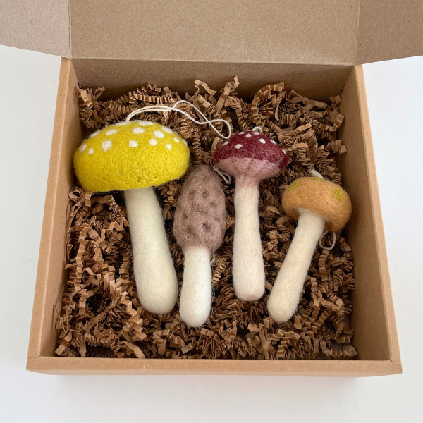 Mushrooms Ornament Set