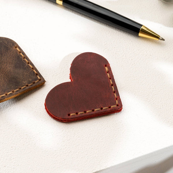 Leather Heart Bookmark