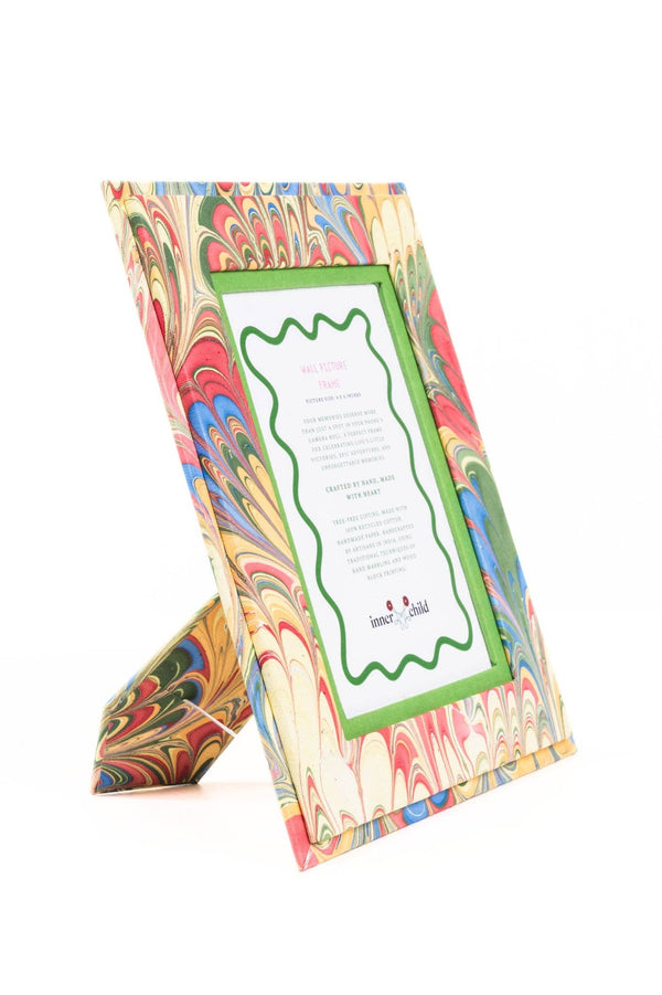 Hand Marbled Picture Frame