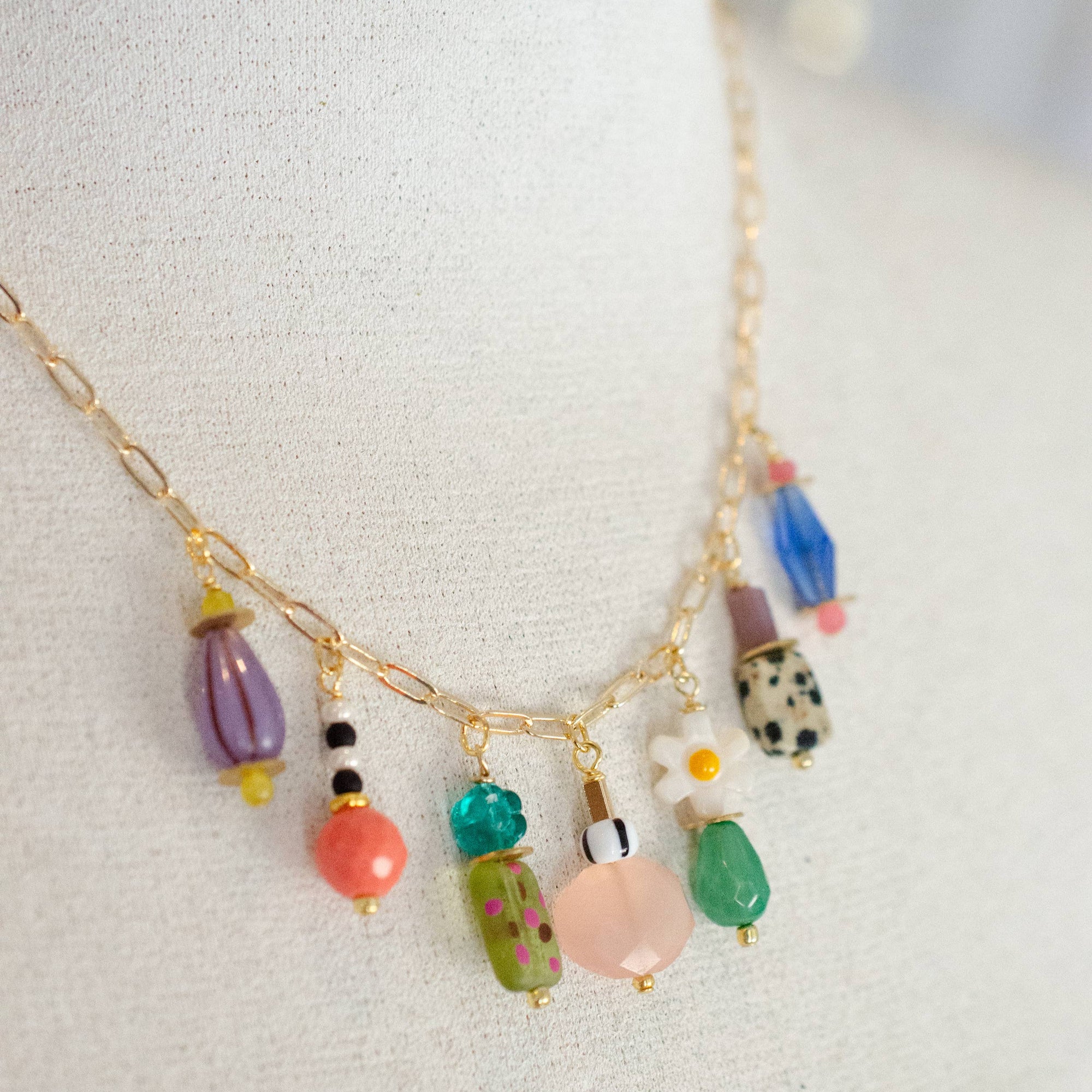 Vivi Beaded Charm Necklace