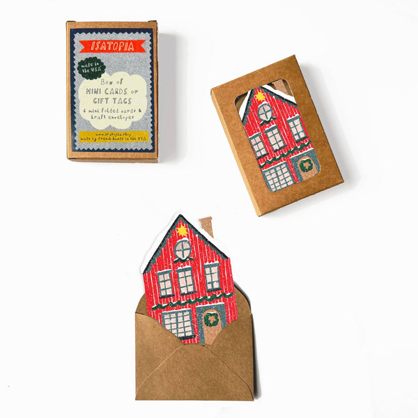 Red Cottage Mini Notecard Set