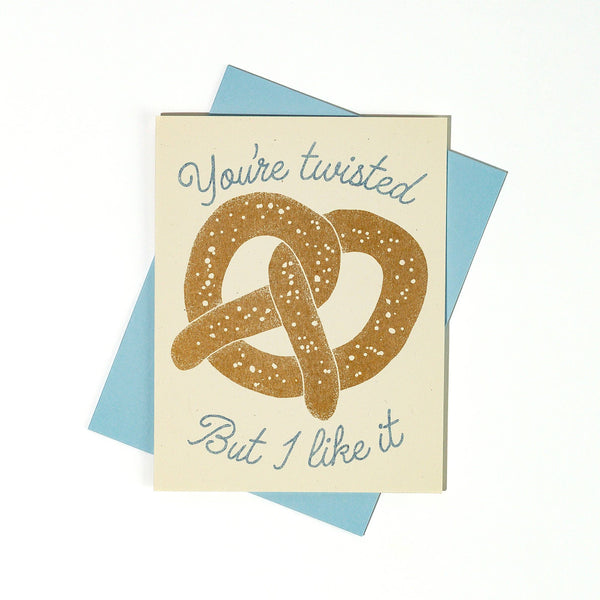 Twisted Pretzel Greeting Card