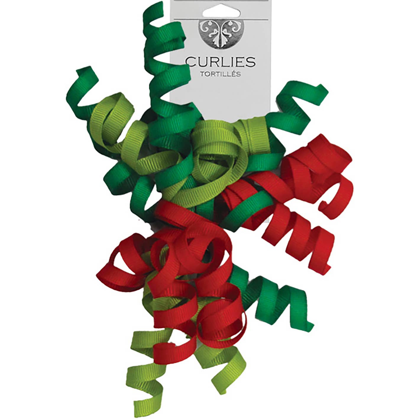 Curlies Christmas Grosgrain Bow