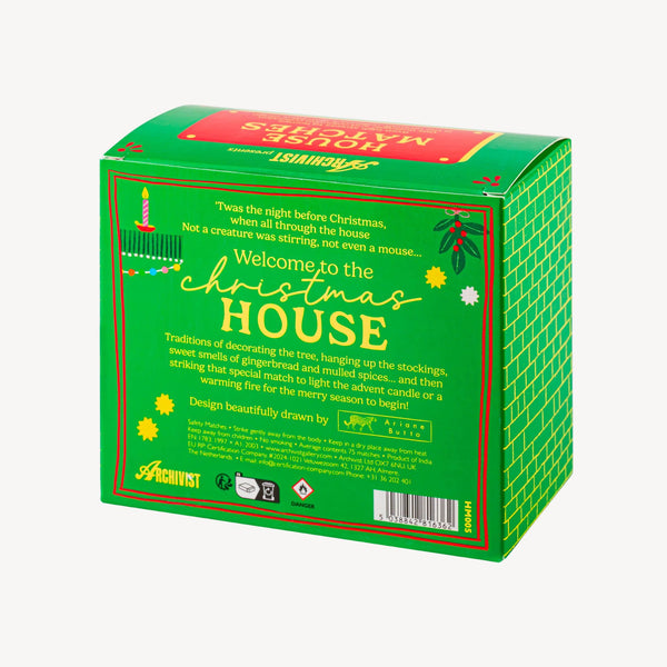 Green box with festive design and text, featuring the brand 'Archivist'.