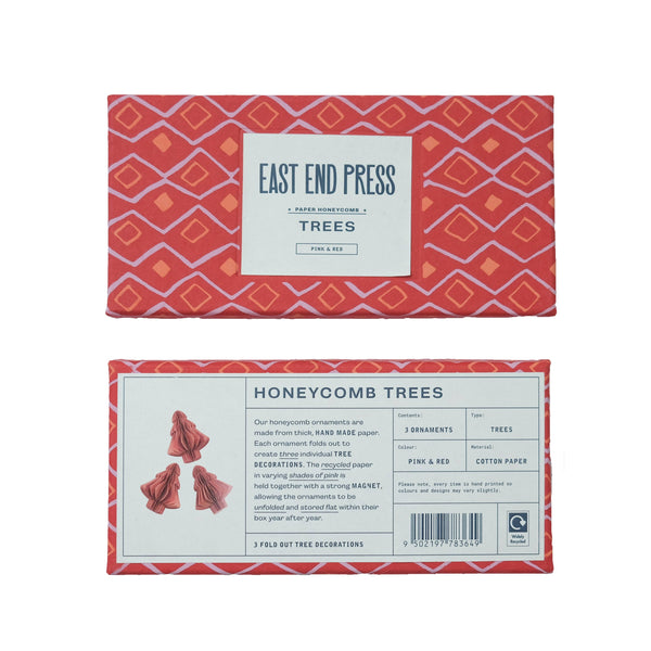 Pink Trees Honeycomb Set