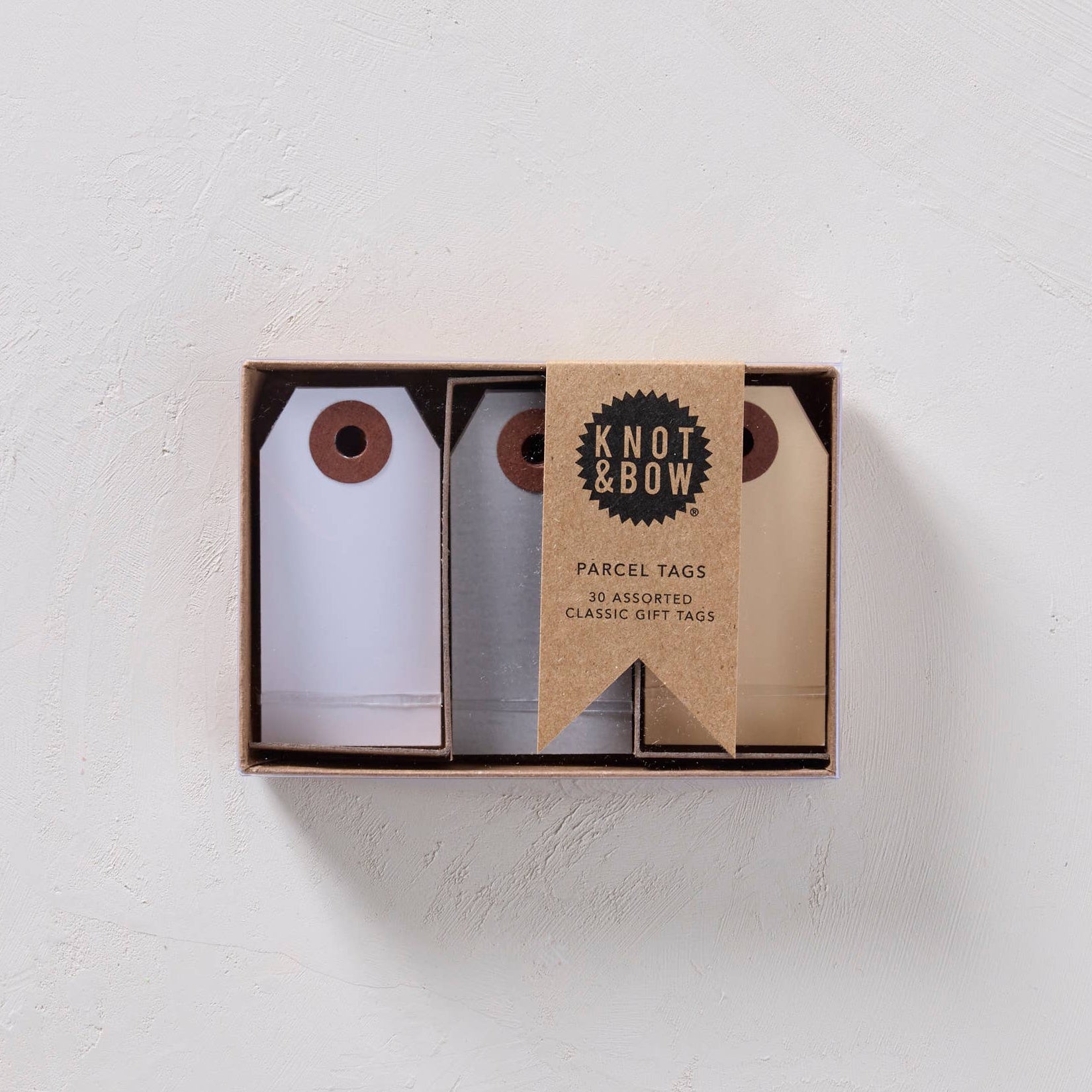 Neutral Parcel Tags Trio