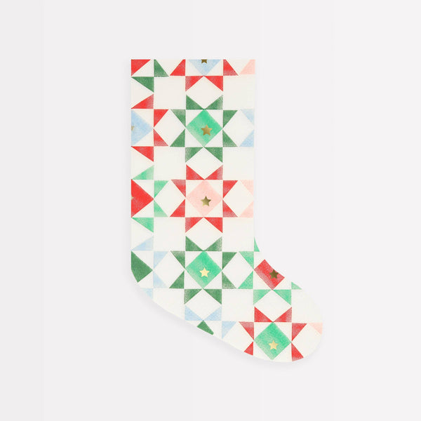 Patchwork Stocking Paper Napkins