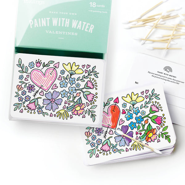 Paint with Water Valentine Cards