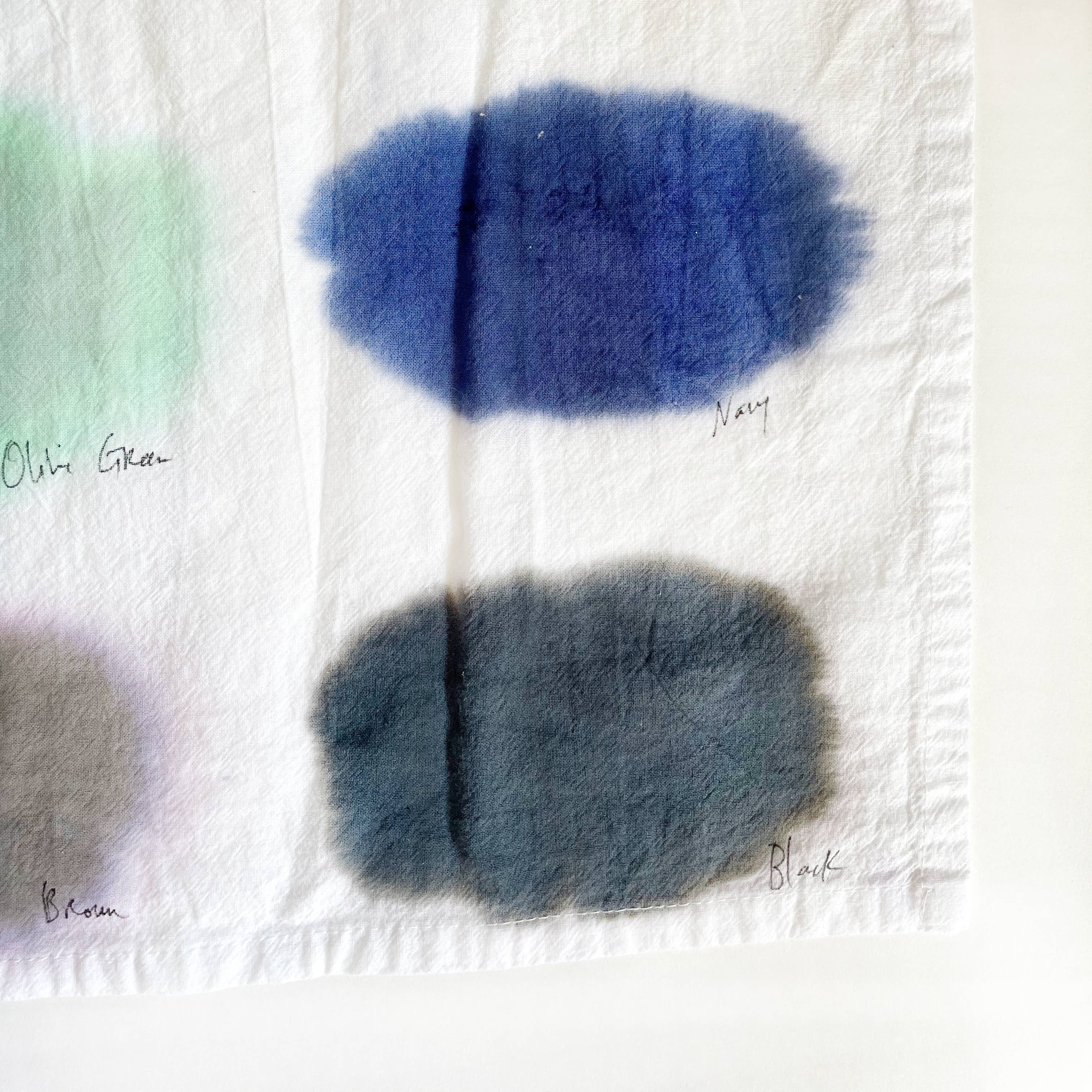 Color Study Hand-painted Tea Towel - RIDER