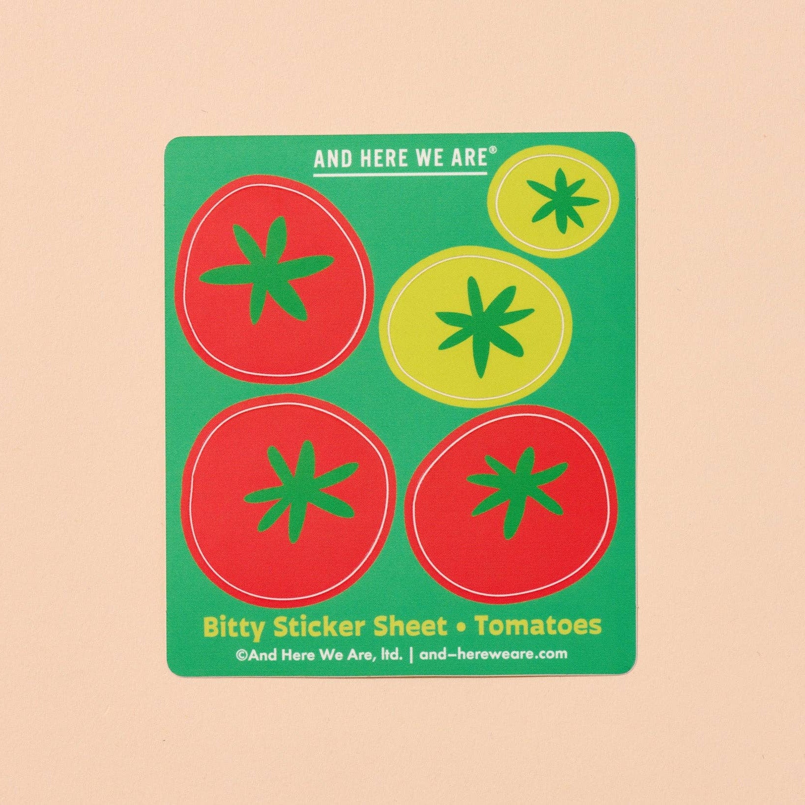 Tomato Bitty Vinyl Sticker Sheet