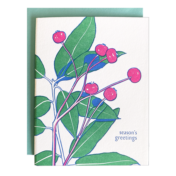 Rose Hip Holiday Greeting Card