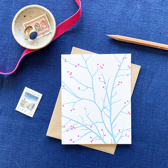 Branch Silhouette Holiday Greeting Card Set