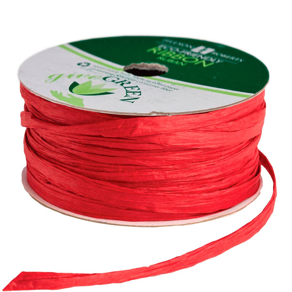 Red Raffia Ribbon