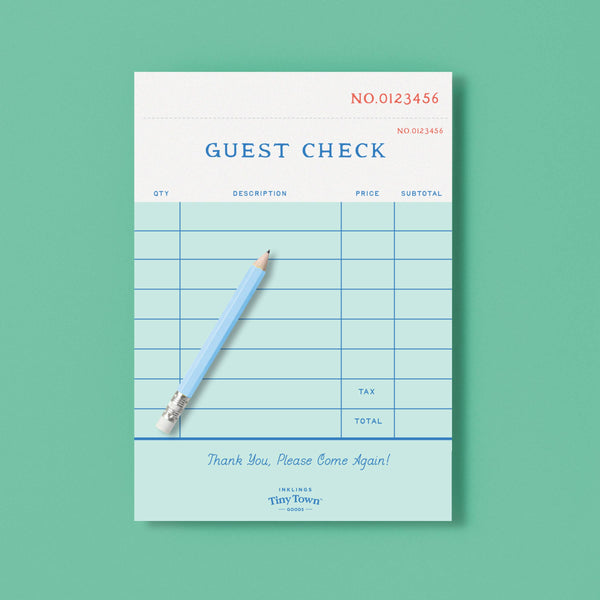 Guest Check Play Notepad