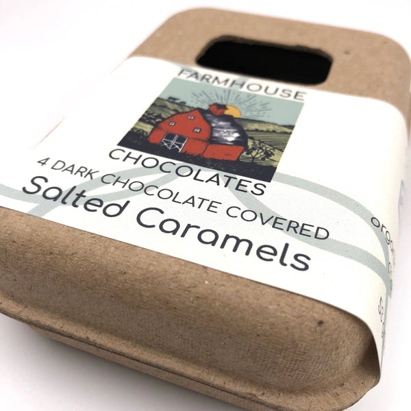 4 Piece Dark Chocolate Salted Caramels - RIDER