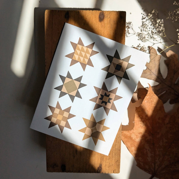 Quilt Stars Notecard Set